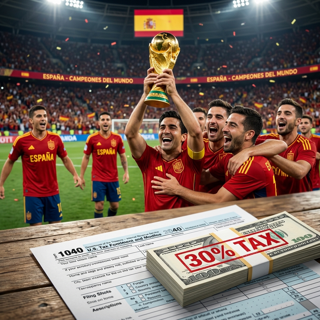 Uncle Sam's 40% Cut: How U.S. Taxes Are Decimating Spain's $50M World Cup Prize